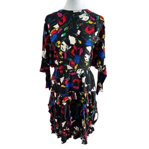 St. Gillian 100% Silk Vintage Ruffle Abstract Flowers I 12